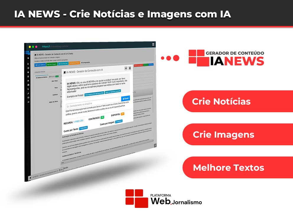 Como Criar Notícias com IA e Engajar Seu Público: Conheça a Plataforma WEB JORNALISMO